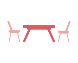 Mesas, sillas y accesorios de cocina